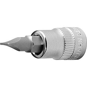 1/4" socket bit slotted 5,5 mm
